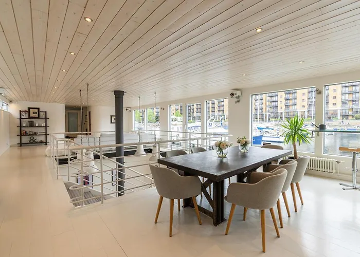 Charming Houseboat Featuring A Sauna