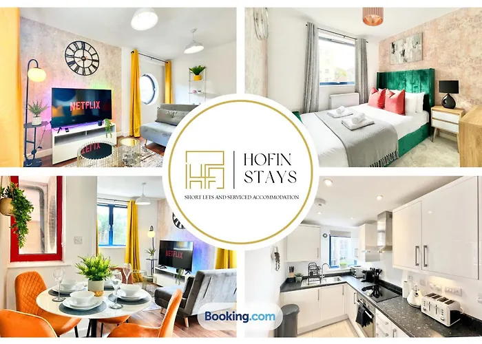 Weekly Or Monthly Stay - Relocation & Business - 4 Guests - By Hofin Stays Short Lets & Serviced Accommodation