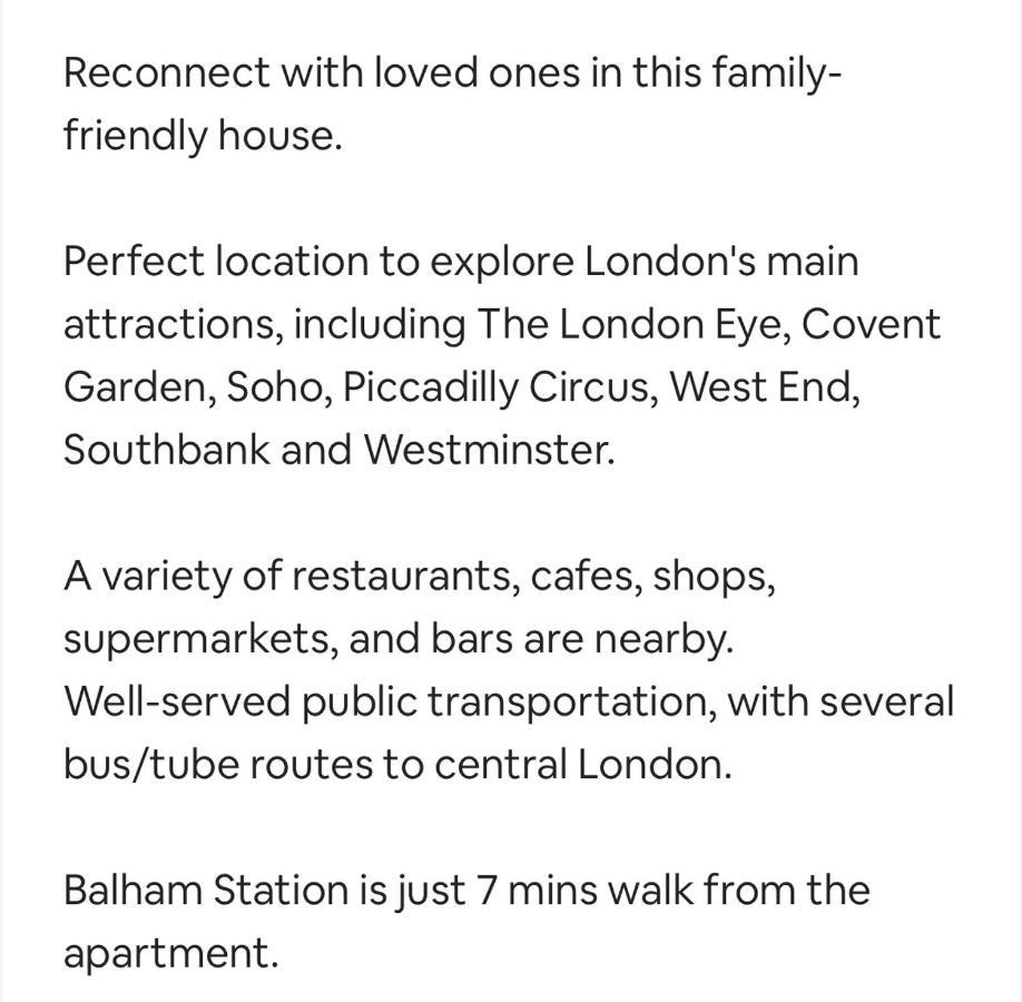3 Bed On Balham High Road Apartamento