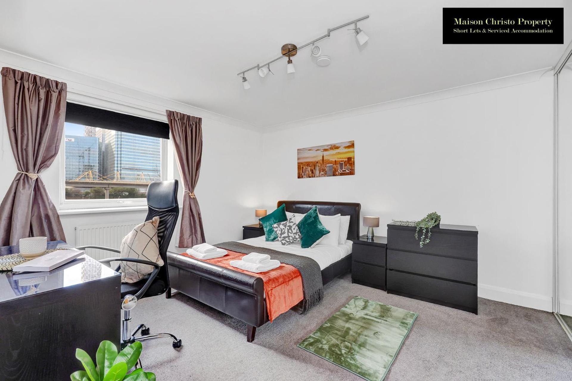 Caraway Heights 2bedroom Sleeps 6 In Canary Wharf, Free Parking, Near Excel, O2 & Airport By Maison Christo Short Lets & Serviced Appartement *