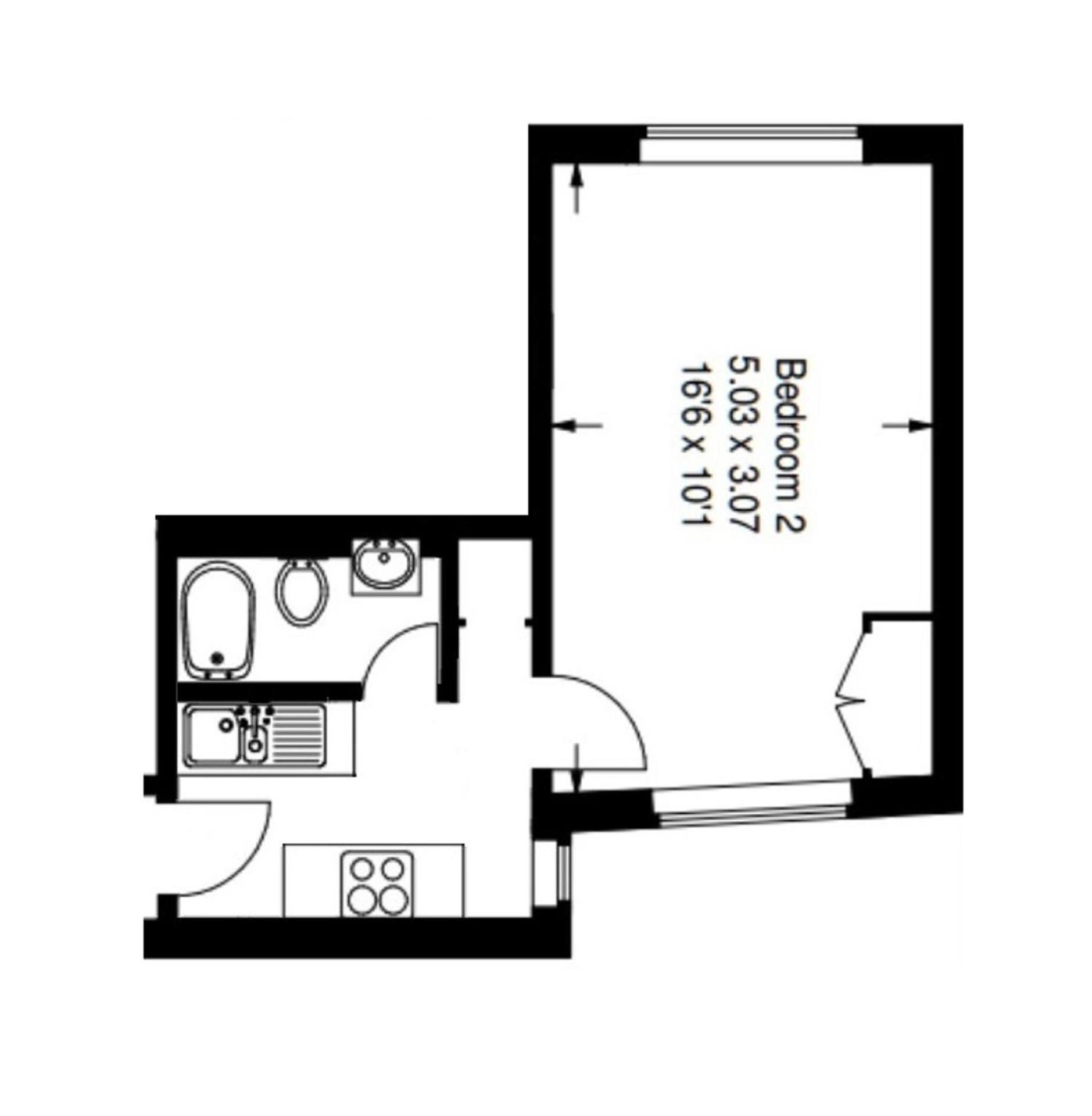 1 Bed Apt- Sleeps 3 & Pet Friendly Appartement Londen