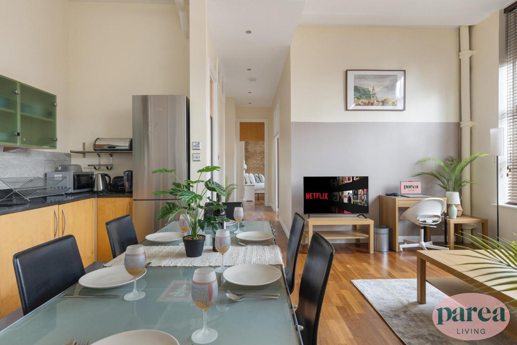 Apartamento Parea Living - Spacious 3 Bed Flat, Canary Wharf Views With Parking