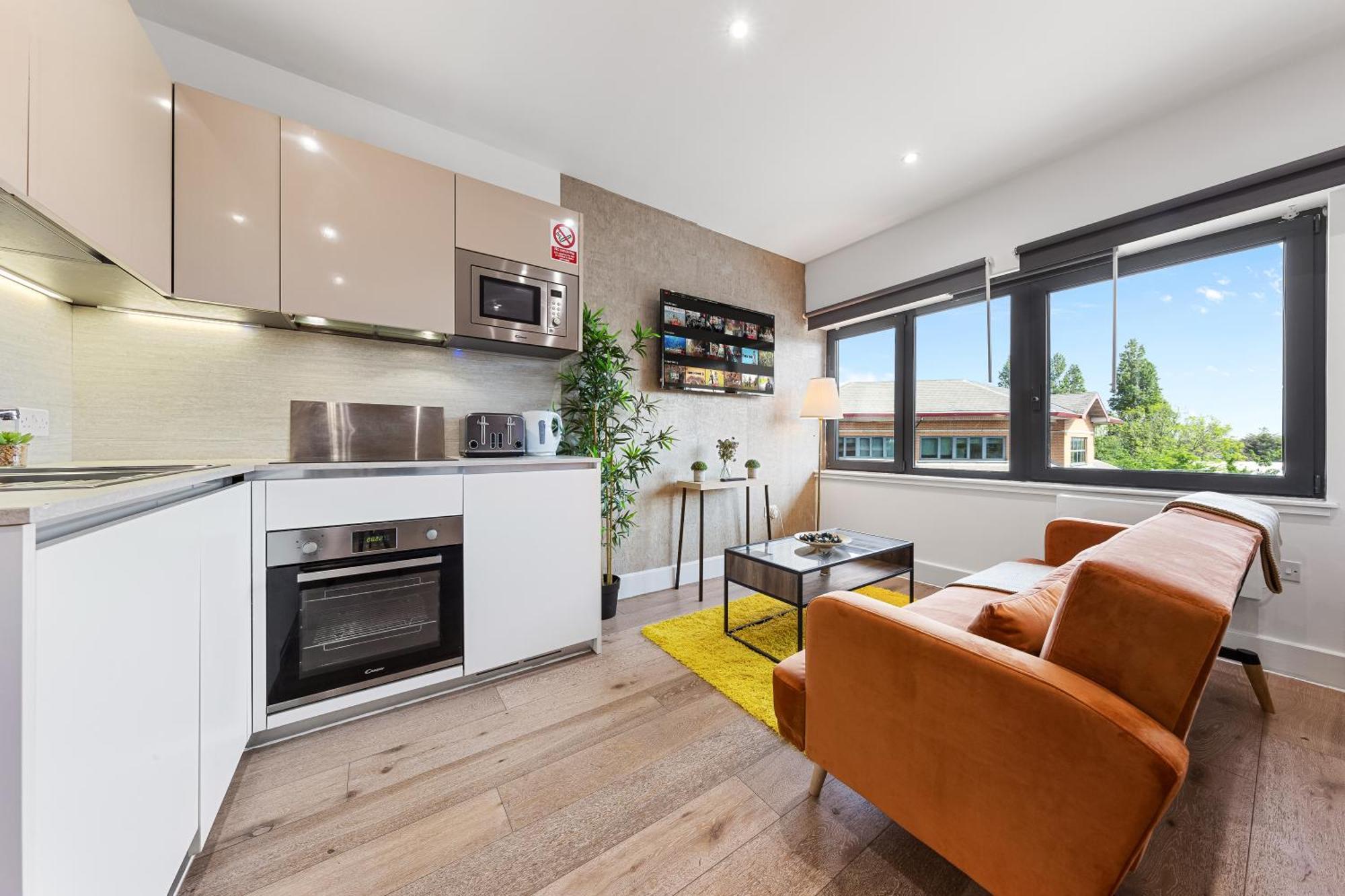 Stylish One Bedroom Flat - Sleeps 5 - Near Heathrow - Ub3 Appartement