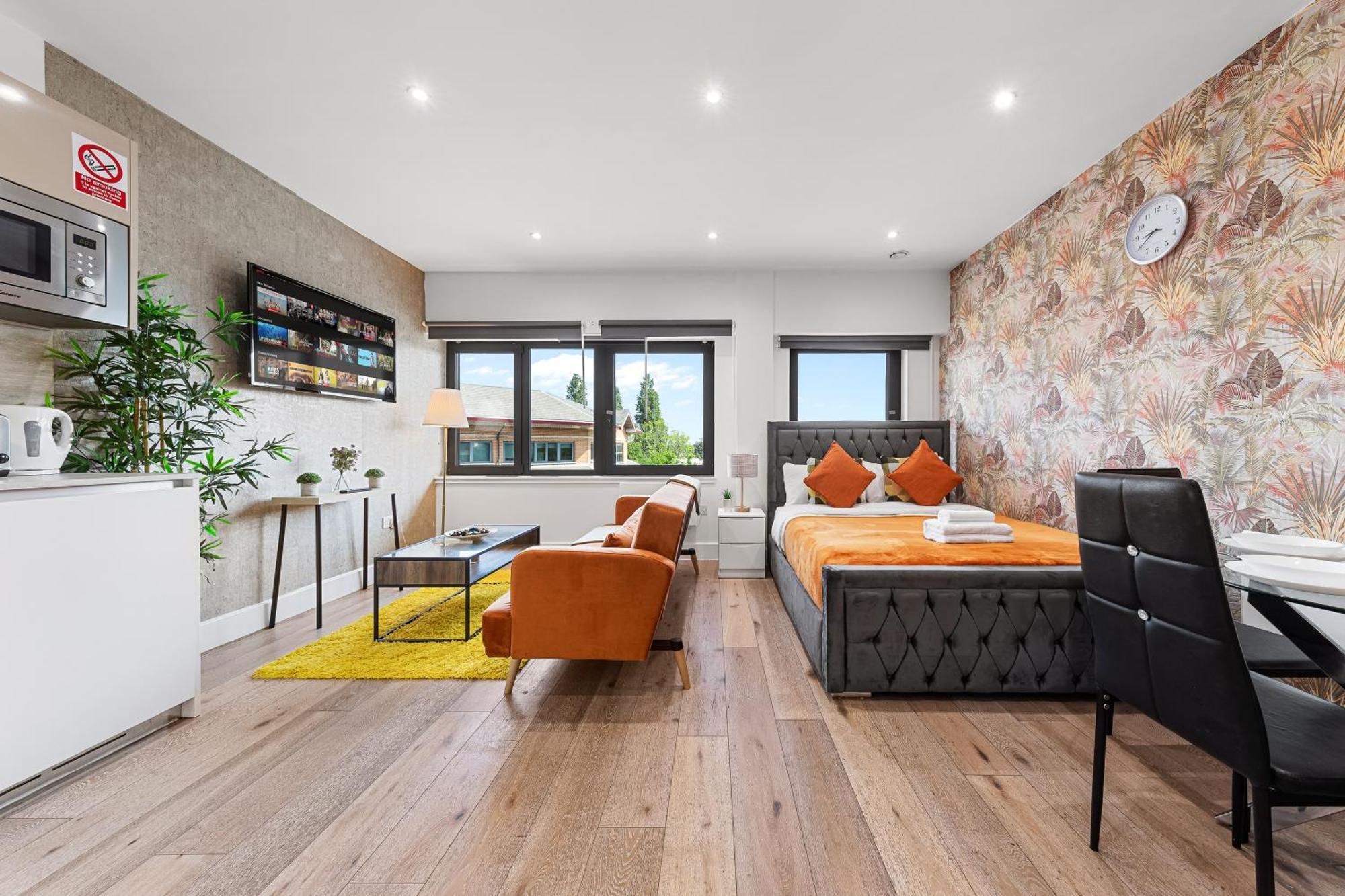 Stylish One Bedroom Flat - Sleeps 5 - Near Heathrow - Ub3 Appartement
