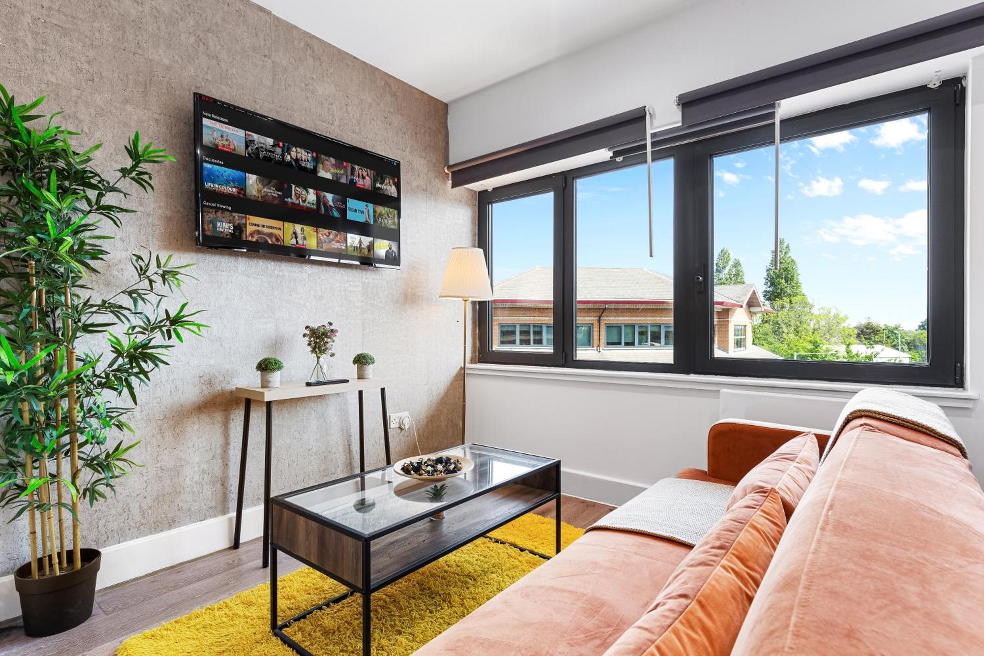 Stylish One Bedroom Flat - Sleeps 5 - Near Heathrow - Ub3 Appartement *