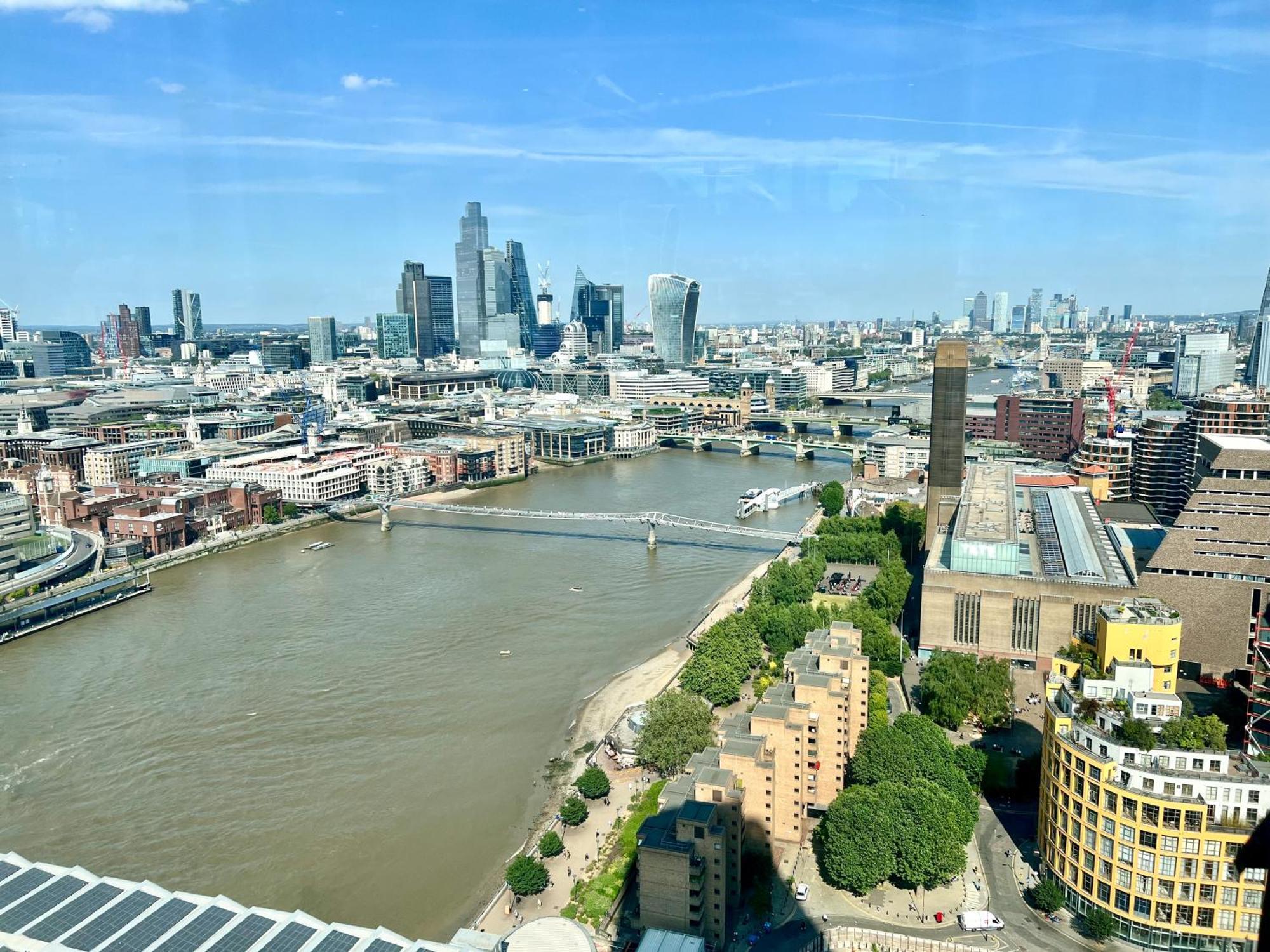 River Thames View Entire In The Most Cental