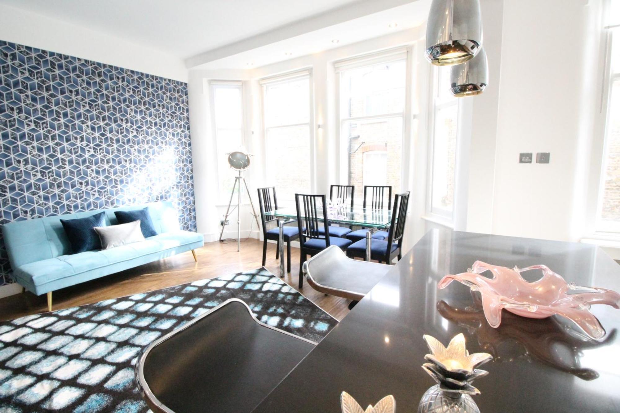 Contemporary 3 Double Bedroom 2 Bathroom Haven In The Heart Of Chelsea Exquisite With A Designer's Touch Apartamento *