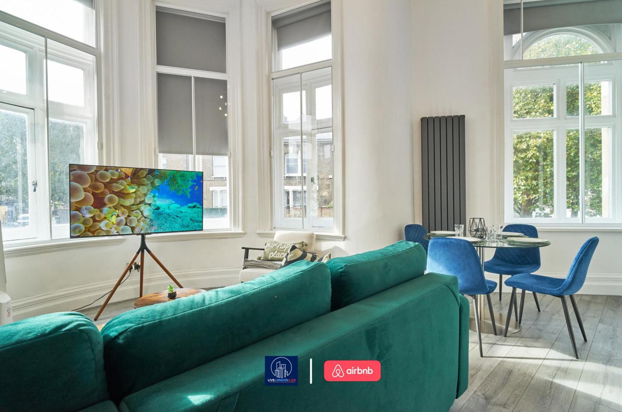 Last-minute Reserve L Sleeps Up To 4 Guests L One-bedroom With King Bed And High Ceilings Near Camden By Live Short Lets & Serviced Appartement