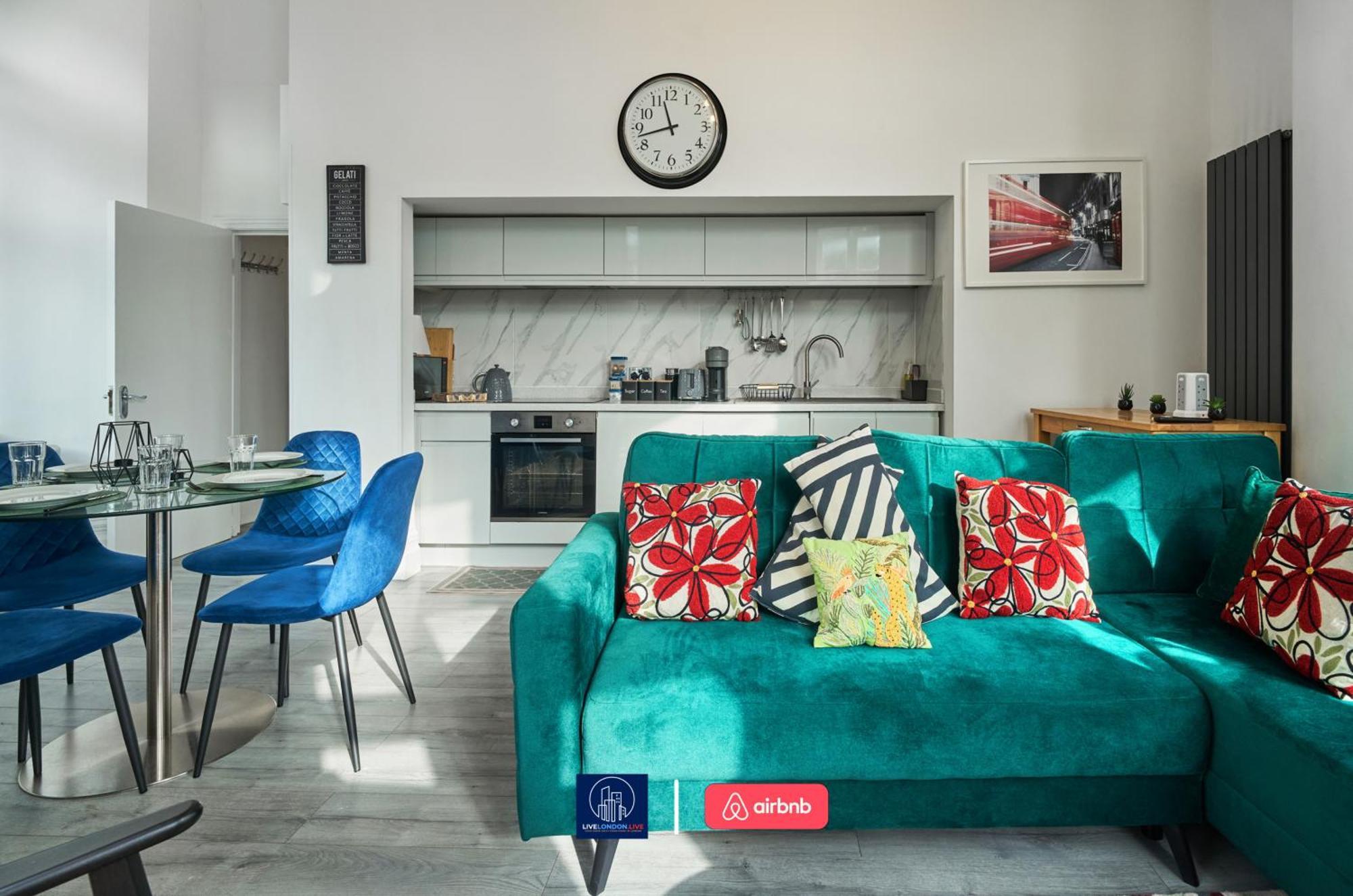 Last-minute Reserve L Sleeps Up To 4 Guests L One-bedroom With King Bed And High Ceilings Near Camden By Live Short Lets & Serviced Appartement Londres