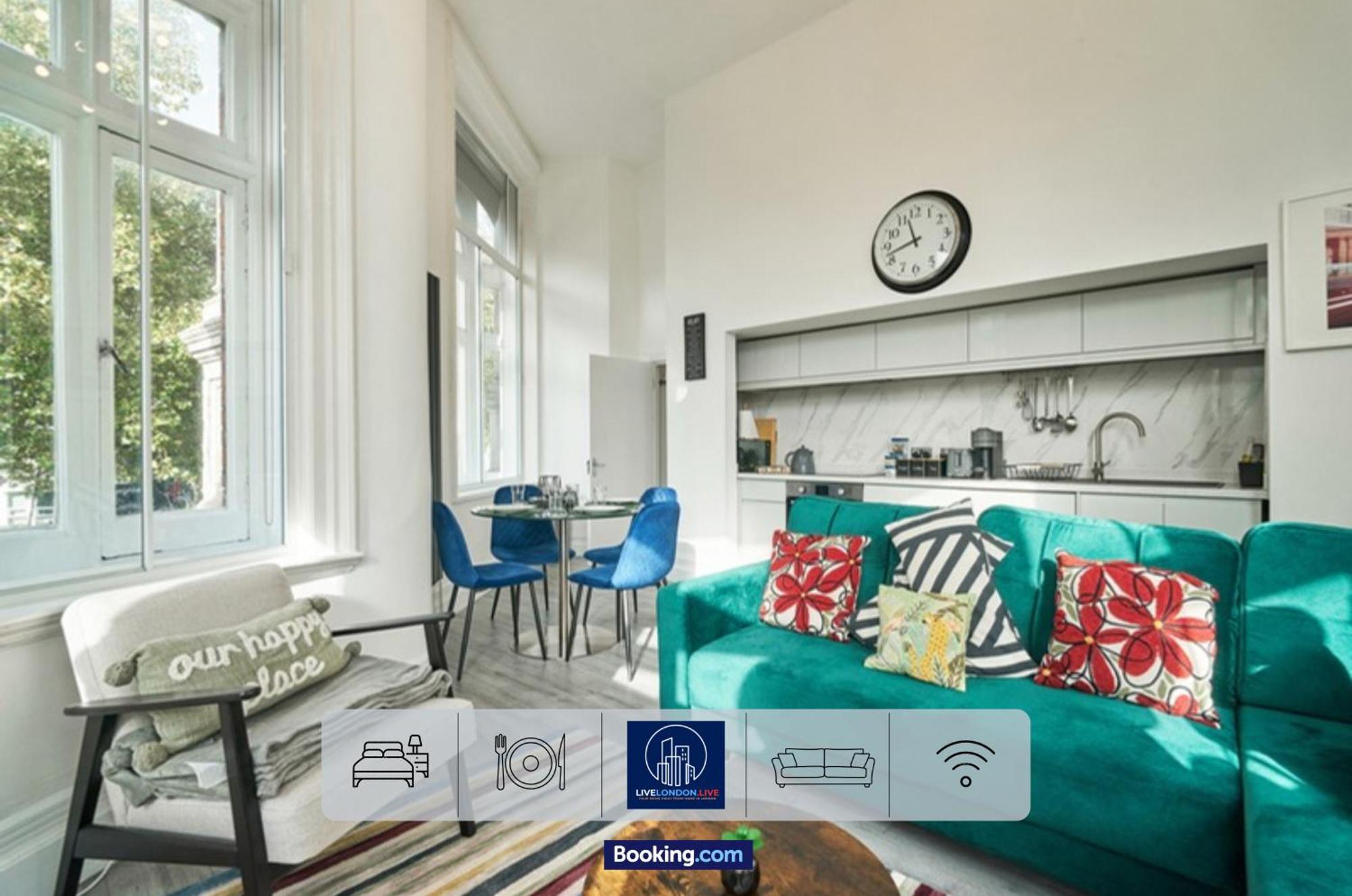 Appartement Last-minute Reserve L Sleeps Up To 4 Guests L One-bedroom With King Bed And High Ceilings Near Camden By Live Short Lets & Serviced *