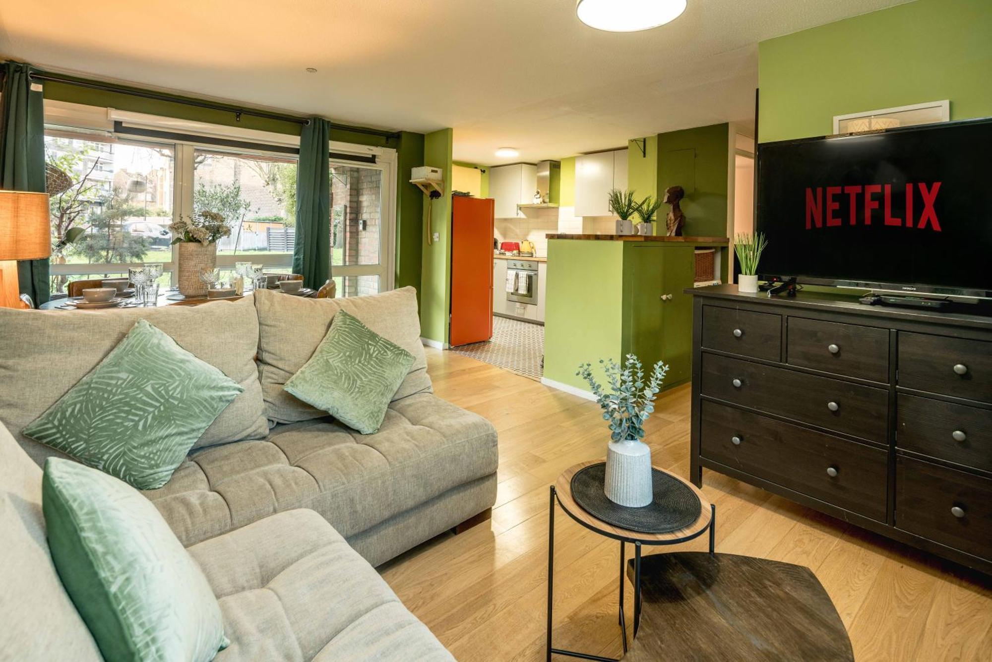 20 Percent Off -Promo Genius Offers-Citycenter Londonbridge Apartment With Parking-Wifi-Sleeps7-4Beds-Netflix-Family! Londres