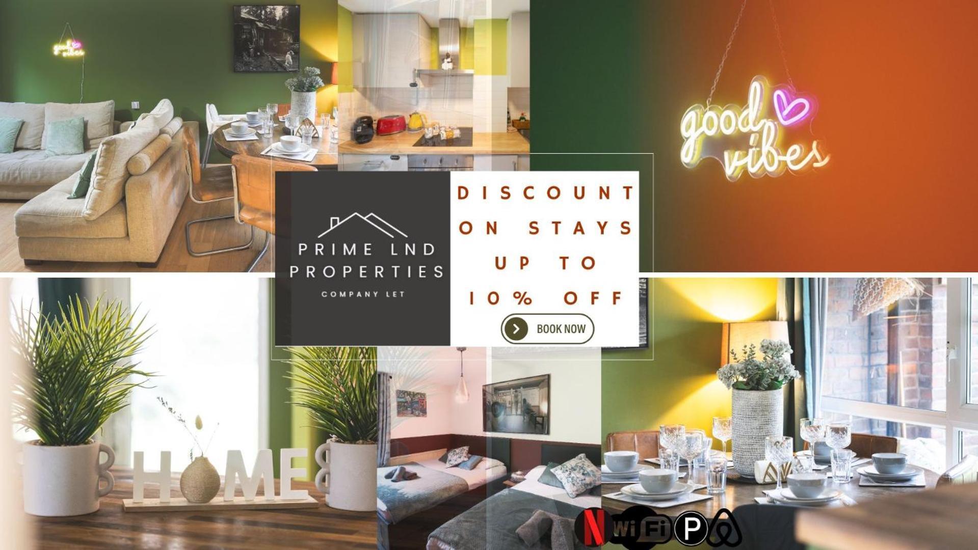 Apartamento 20 Percent Off -Promo Genius Offers-Citycenter Londonbridge Apartment With Parking-Wifi-Sleeps7-4Beds-Netflix-Family! Londres