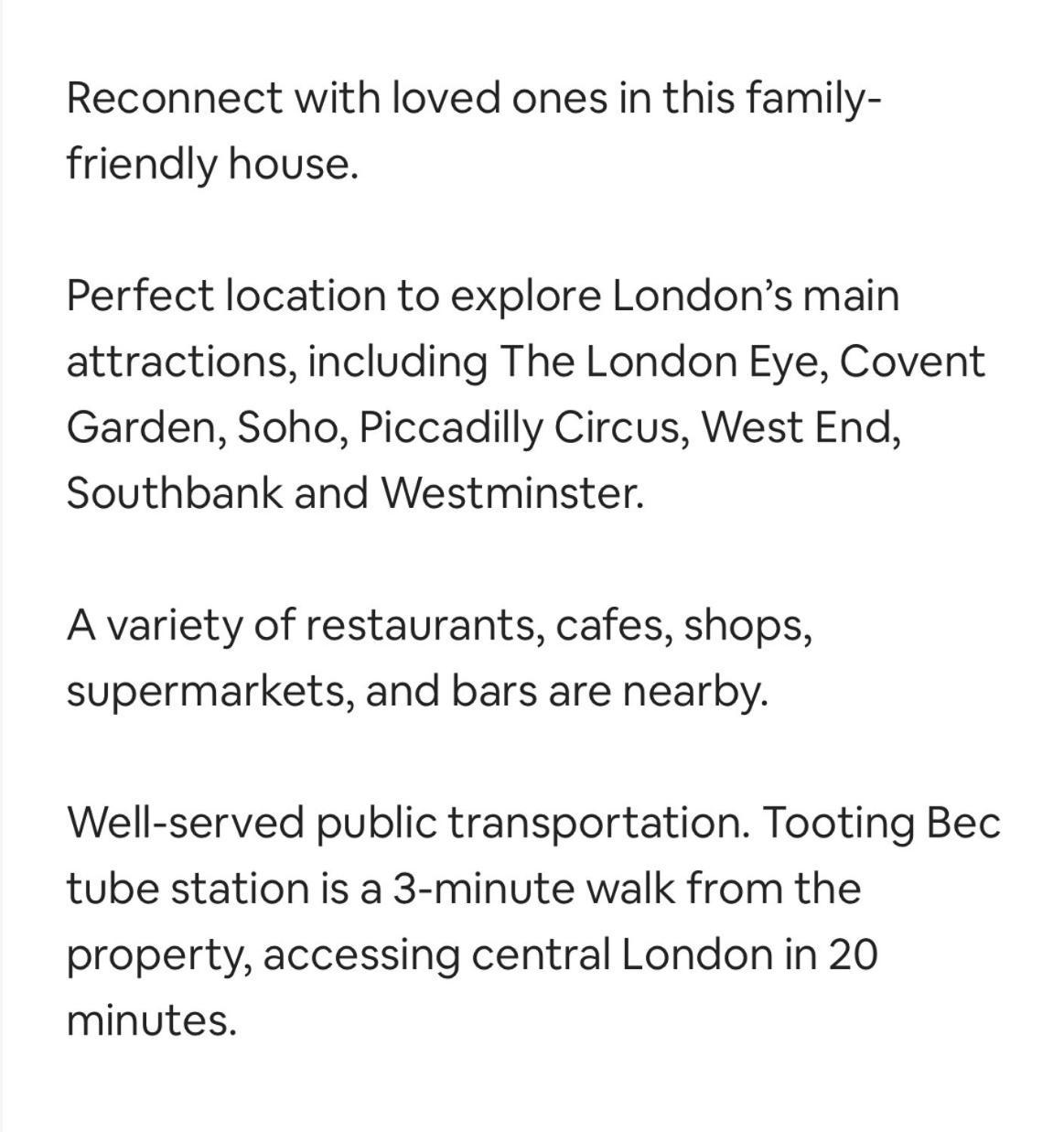Apartment Lovely 3-bed 20 Minutes To