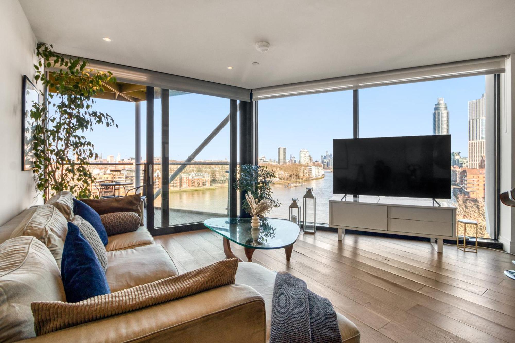 Battersea Power Station 2br 2ba River View Apartamento *