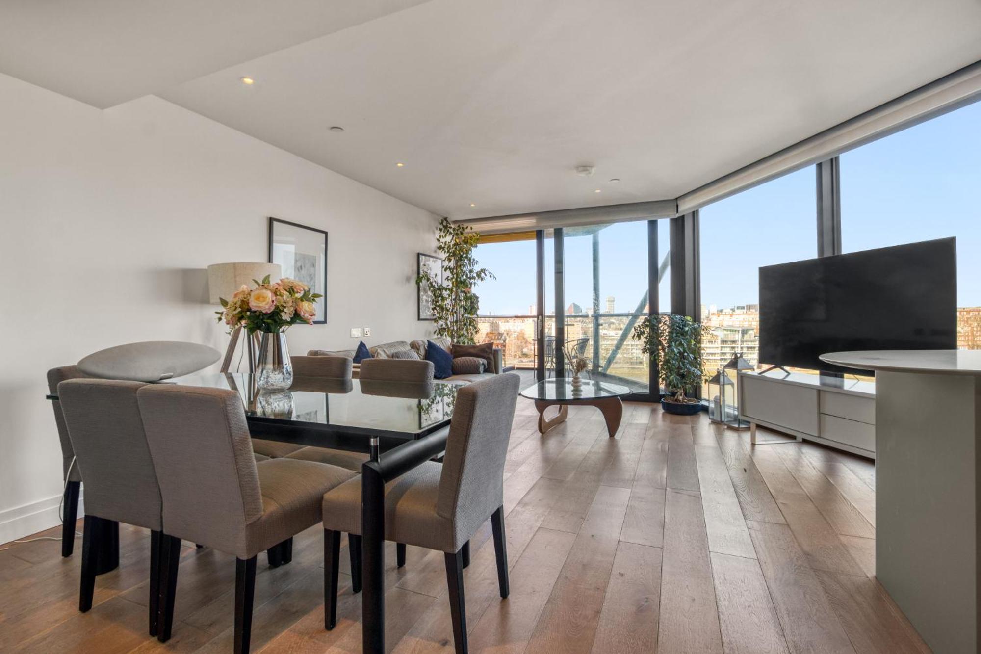 Battersea Power Station 2br 2ba River View Apartamento *