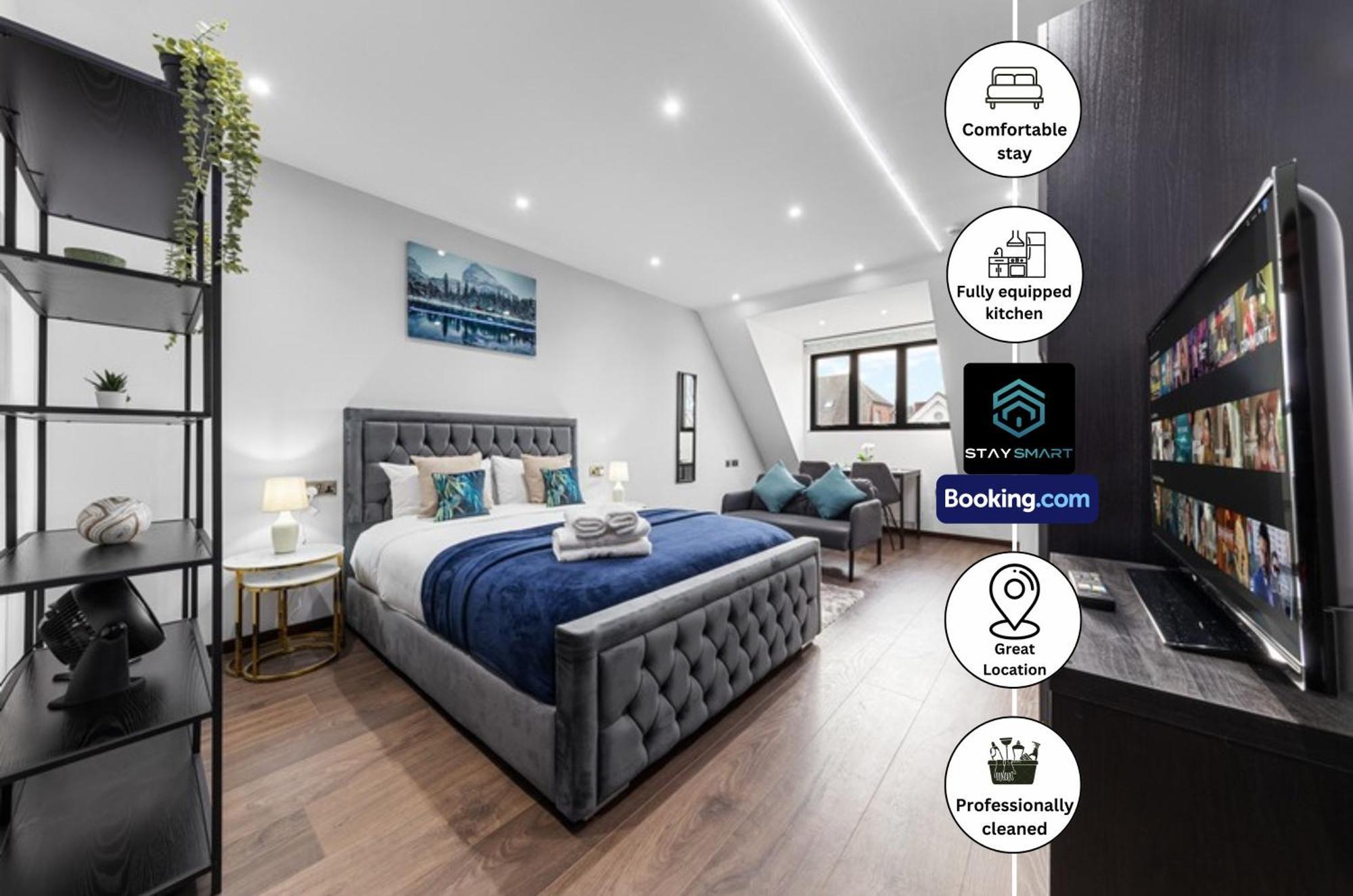Stylish By Smart Short Lets & Serviced Woodstock With Free Wifi Appartement *