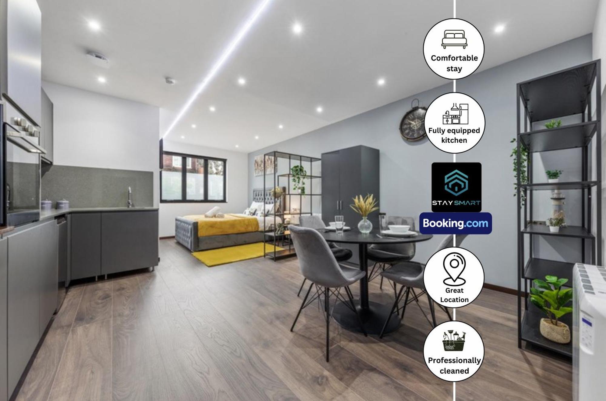 Stylish By Smart Short Lets & Serviced Woodstock With Free Wifi Londres
