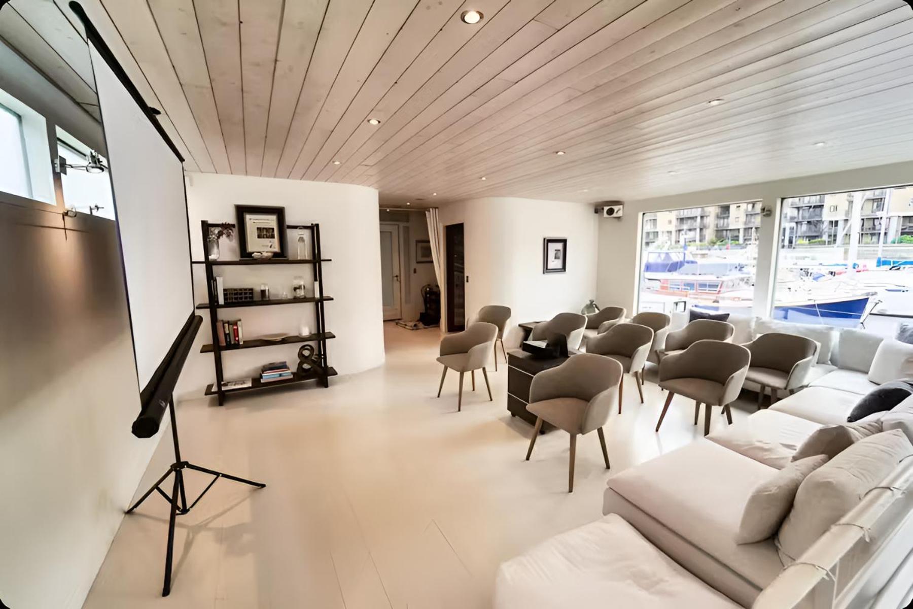 Charming Houseboat Featuring A Sauna
