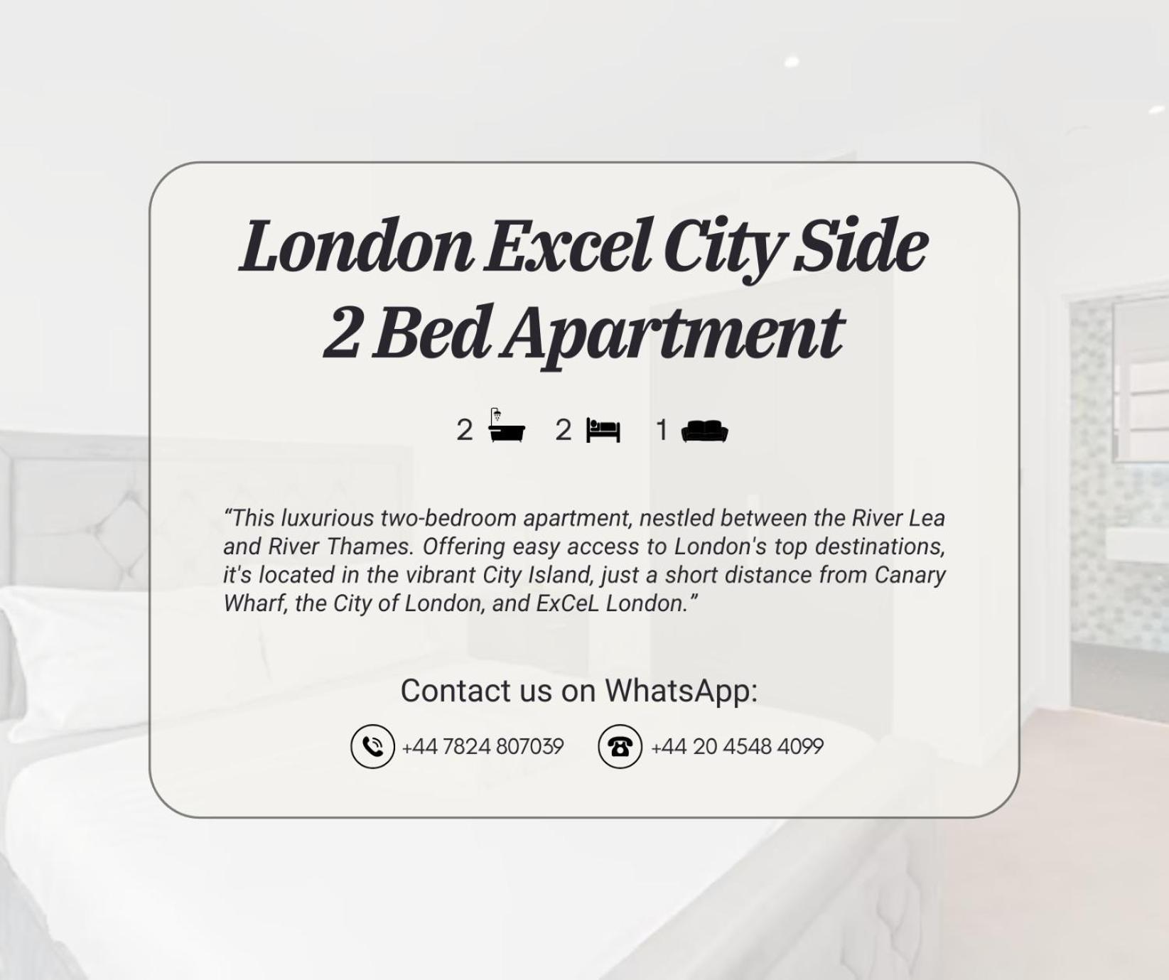 Appartement Excel Side 2 Bed Londres